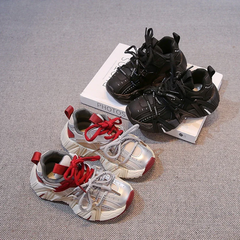 Весенне-осенние детские кроссовки для мальчиков универсальная повседневная