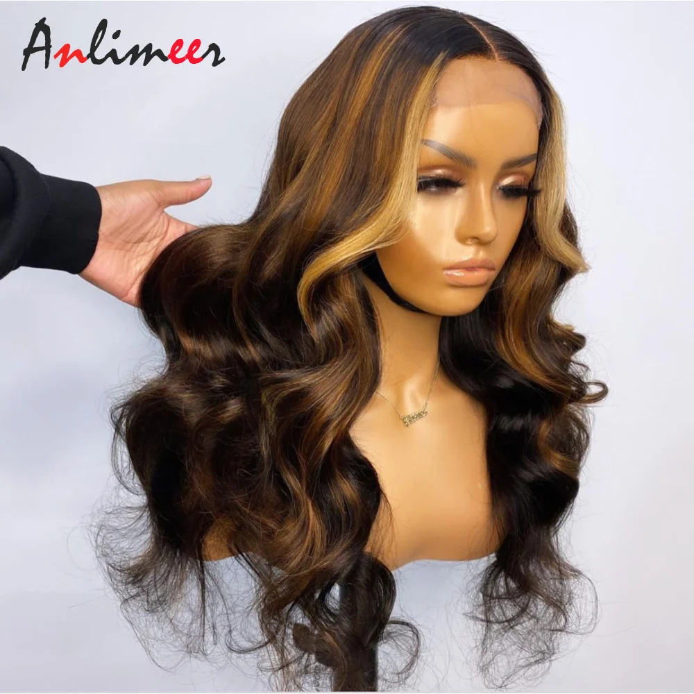 

Парик с шелковым верхом 1BT4/30/27 цветов, парик с подсветкой фортепиано, парик 4X4 на сетке, парики из человеческих волос, волнистые волосы для че...