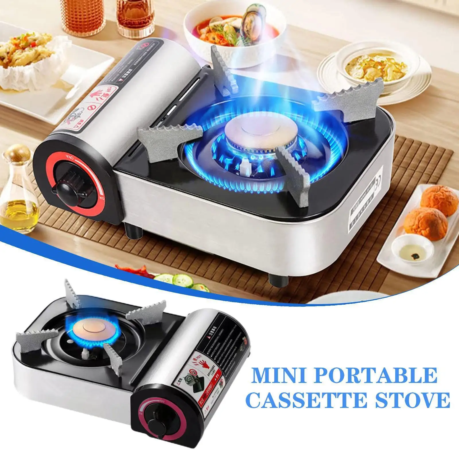 

Portable Gas Cooker Stove Cassette Butane Gas Stove Grill Picnic Camping Cooking Outdoor Tabletop Hiking Bbq Single D6e2