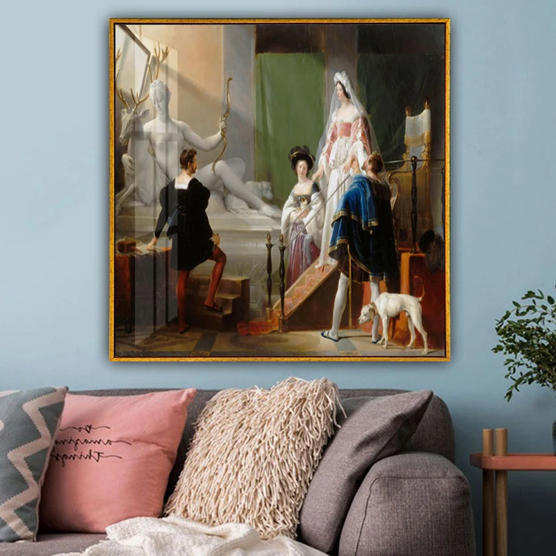 Canvas Prints Vigee Lebrun《Charles D’Amboise》Famous Oil Painting Classic Wall Art Artwork Decorative Picture for Room Home