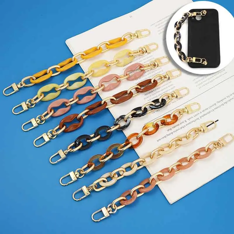 

Акриловый ремешок на цепочке, ремешок для рукоделия, чехол для телефона, женский корейский чехол для сотового телефона, подвесной шнур, укра...