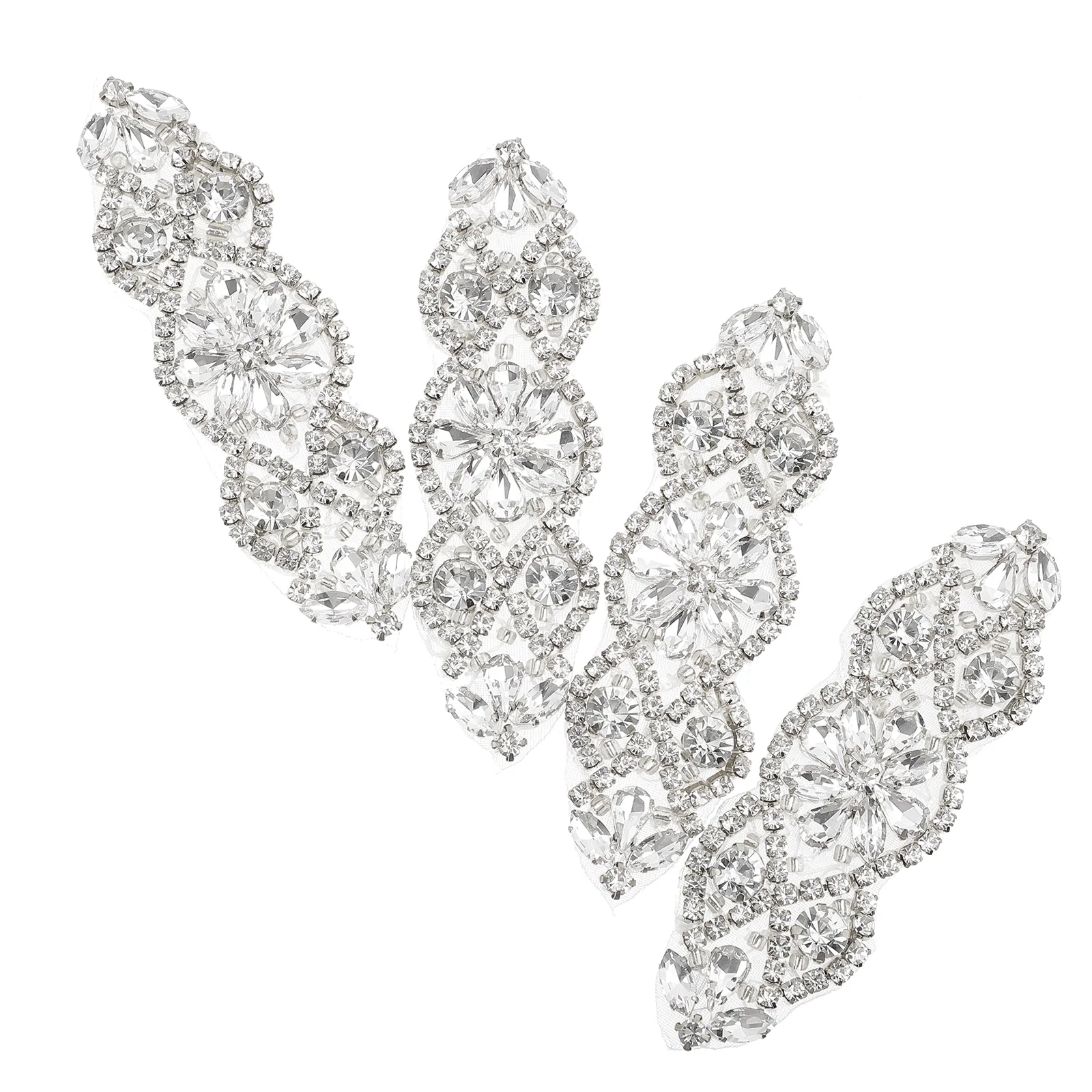 4-х шт. джинсовое платье с цветочным принтом и стразами пояс со декор сверкающие