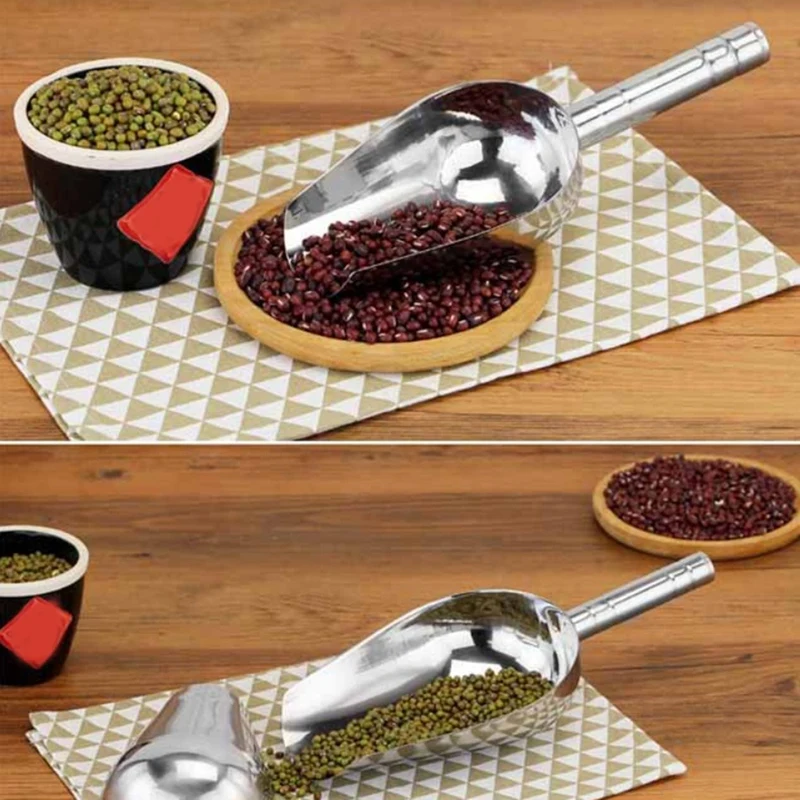 Совки для льда Квадратная лопата Лопата муки чая рисового магазина Нескользящая