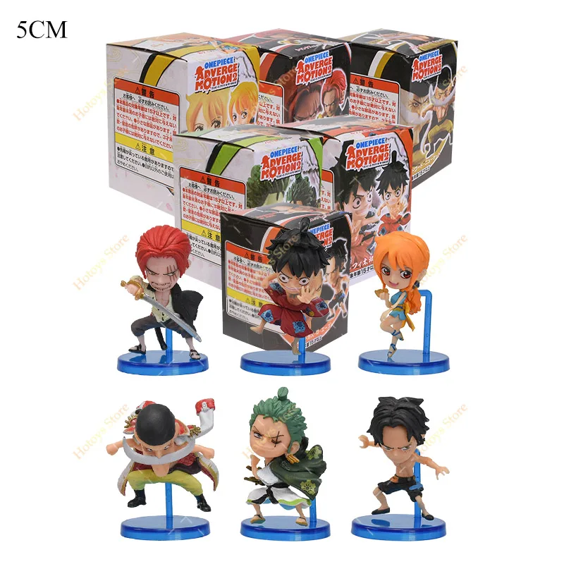 3-12pcs/set Anime One Piece Figure Luffy Zoro Sanji Ace Nami Shanks Q Ver.Straw Hat Action Figures Brook Usopp Buggy Model Toys - купить по