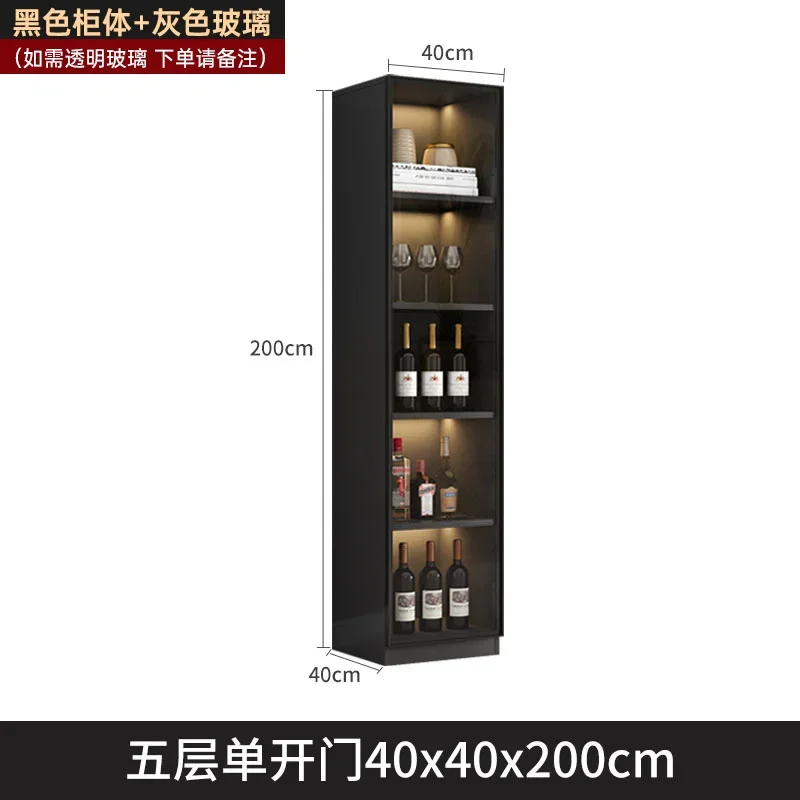 Легкий роскошный винный шкаф со стеклянной дверью витрина для гостиной