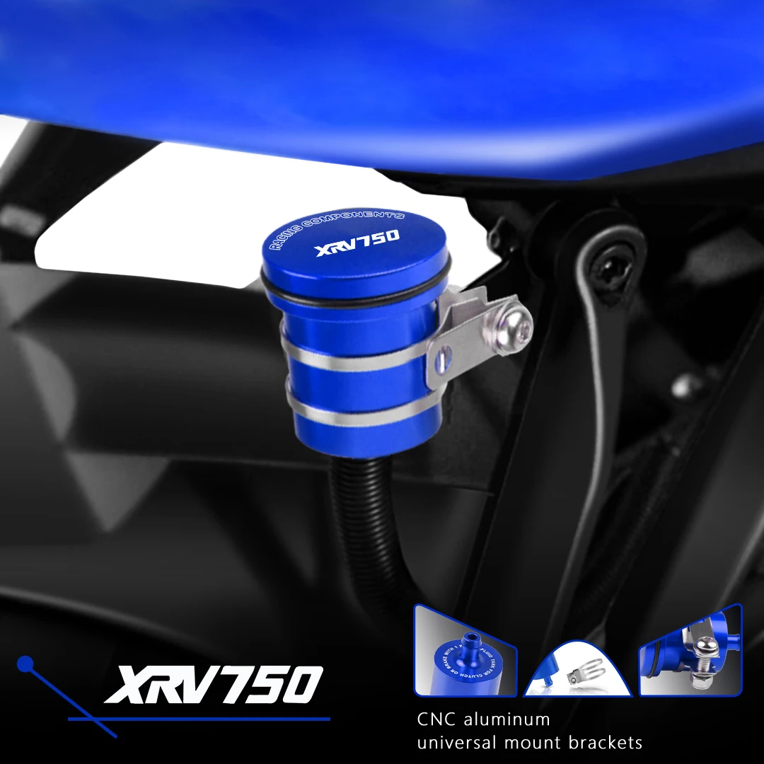 

XRV 750 Africa Twin Universal Motorcycle Rear Brake Fluid Reservoir Clutch Tank Oil Fluid Cup Cover For Honda XRV750 AfricaTwin