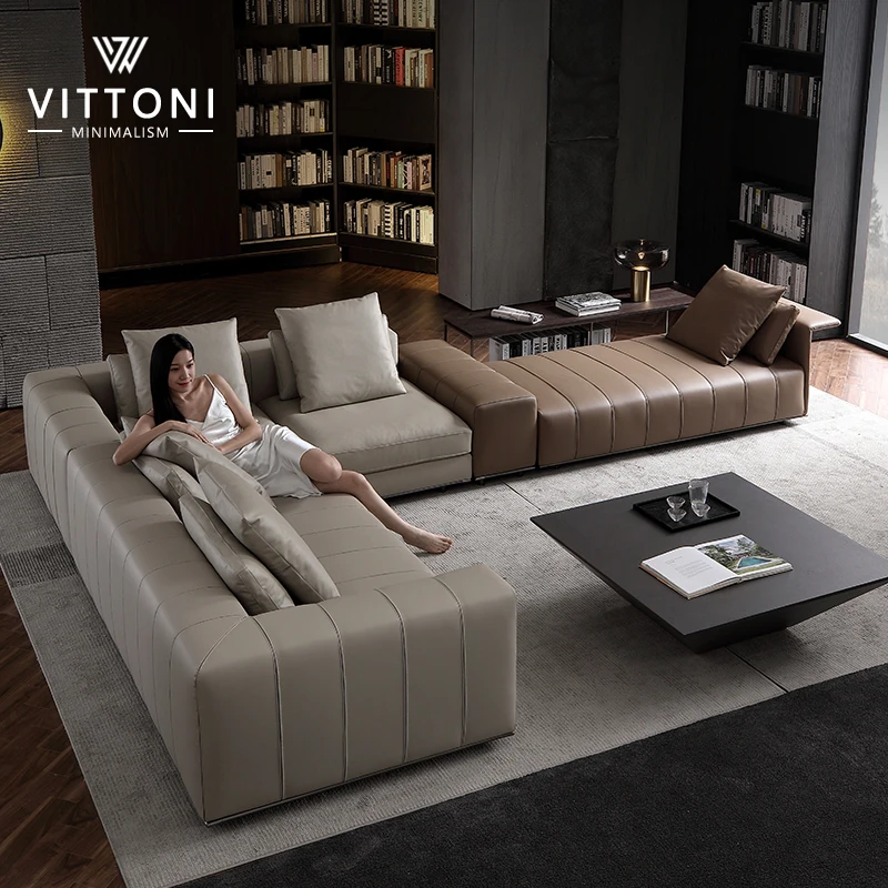 

Домашний Современный дизайнерский синий водонепроницаемый расслабляющий секционный диван, комплект мебели, 7 местный диван для гостиной, спальни