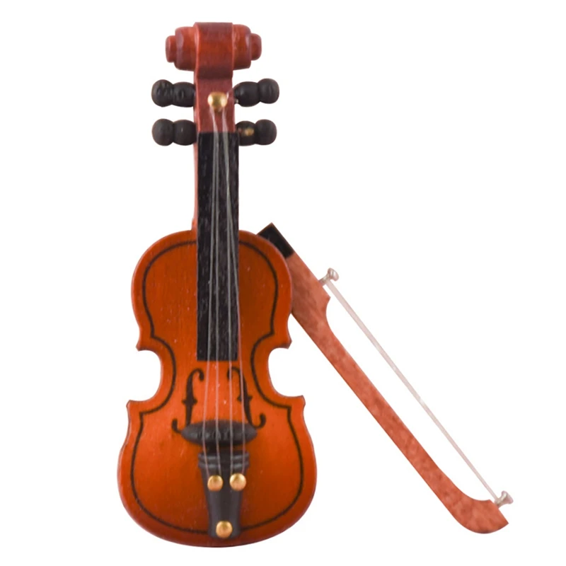 Деревянная мини-скрипка модель 1/12