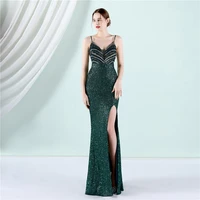 evening dresses sexy split long slim formal dress women elegant evening gown chd20574