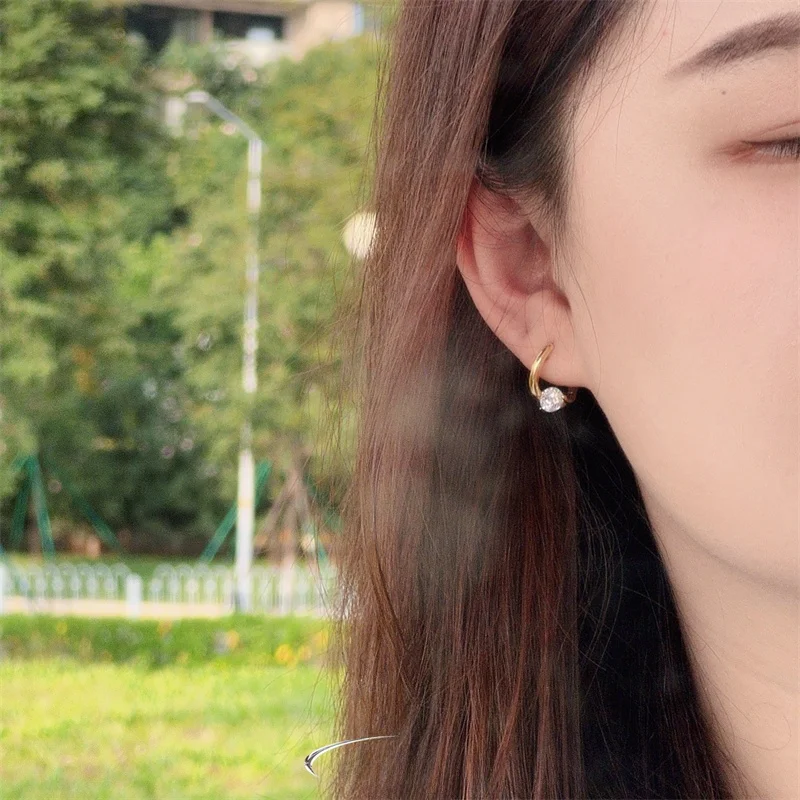 Jiaxing Yinjia Стерлинговое Серебро S925 Корейский стиль Простая изысканная блестящая