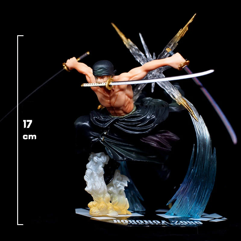 

2022 3D2Y Аниме One Piece Ronoa Zoro Ghost с тремя ножами Ghost Cut Ver. Экшн-фигурка из ПВХ, 17 см