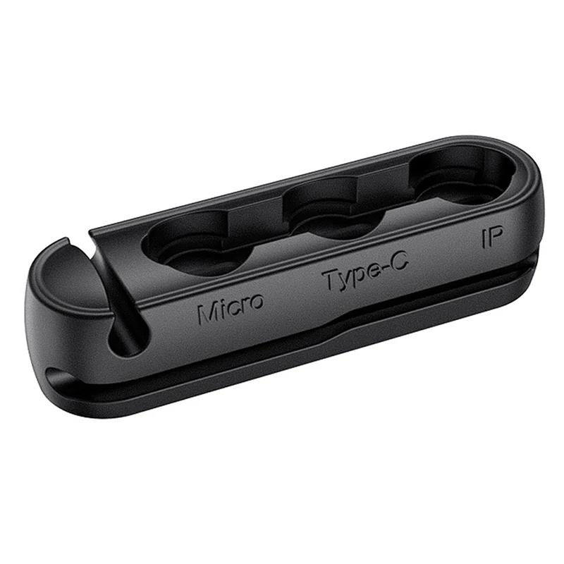 

Black Magnetic Charging Cable Portable Storage Box Magnet Adapter Storage Device Connector