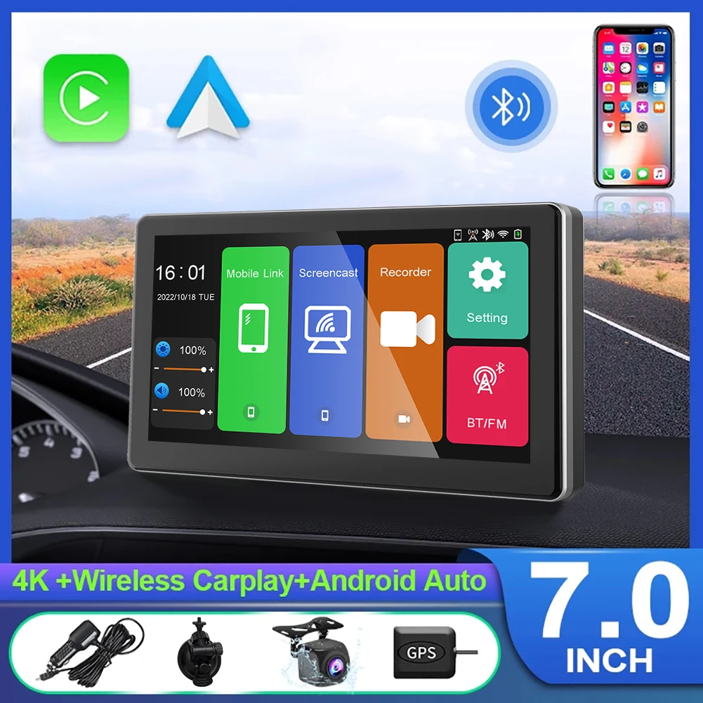 

Автомобильный видеорегистратор заднего вида, Wi-Fi, 4K