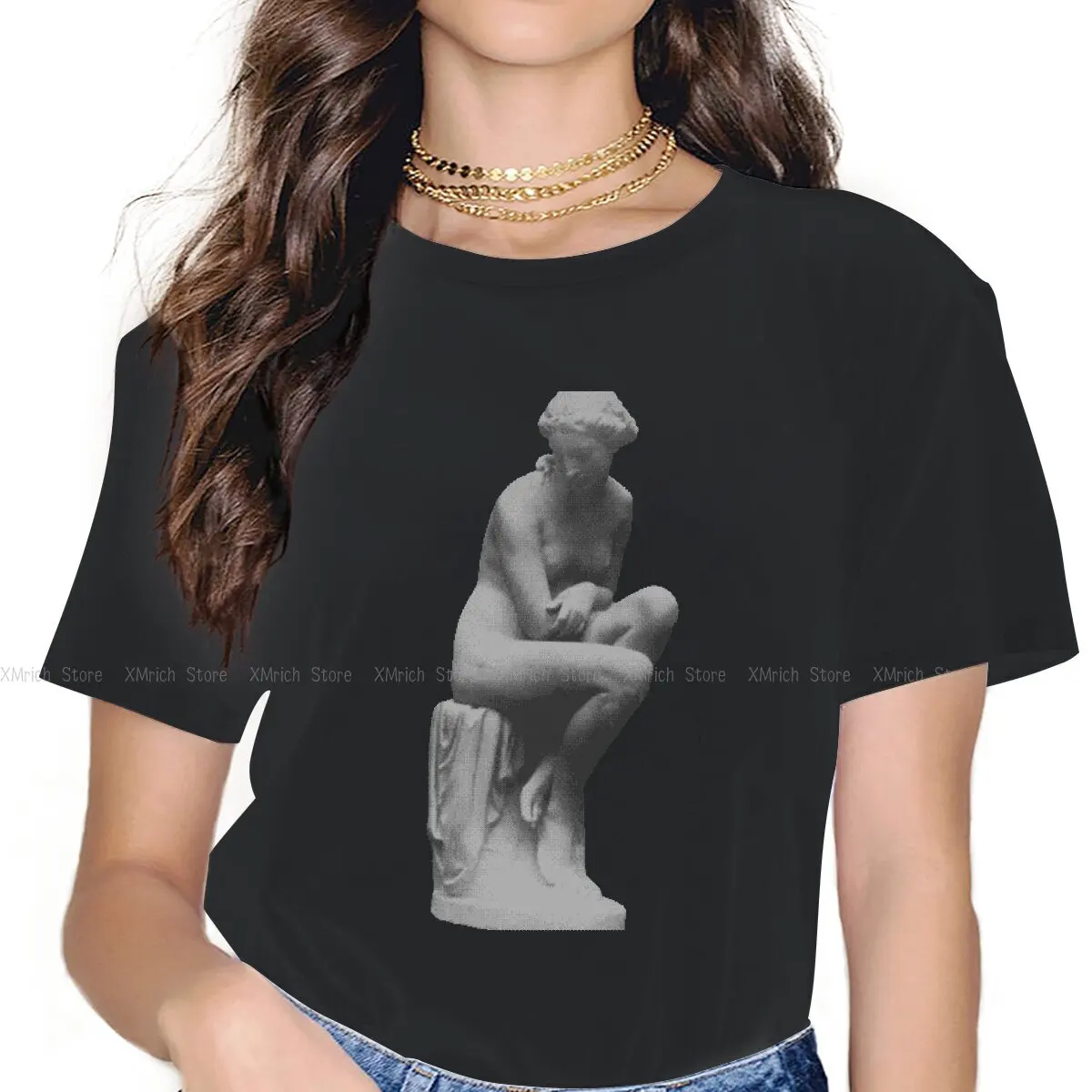 

Thinking Venus Women's T Shirts Roman Mythology Janus Vesta Archaic Triad Saturn Awesome Tee Shirt 100% Cotton New Arrival