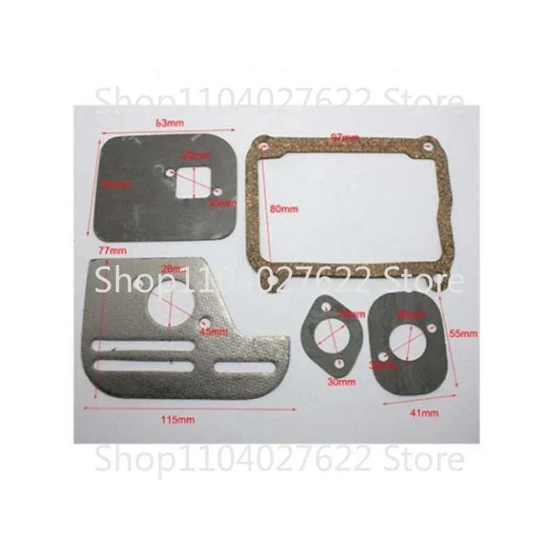 5 комплектов подходящие для Honda GX100 GX100u 156 прокладки двигателя 0EM: 16a1-zh7-010