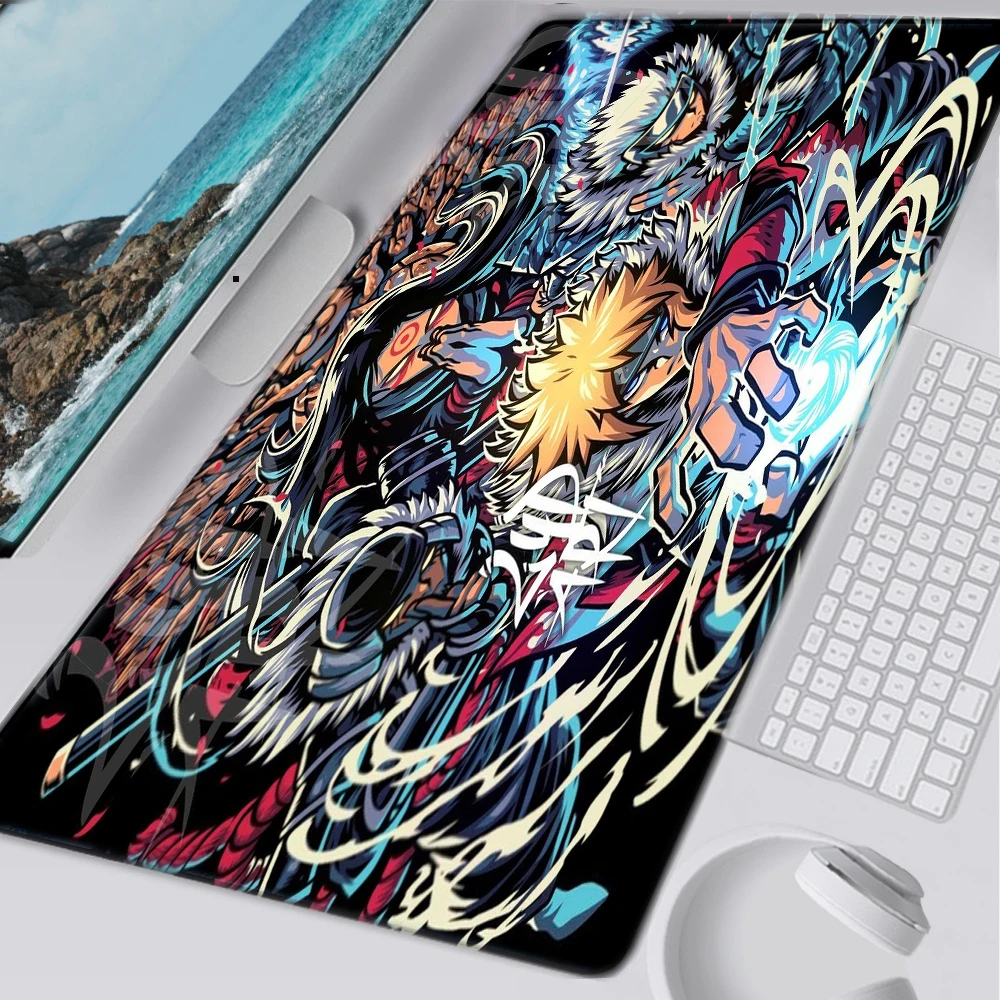 

Anime Mouse Pad Gaming Accessories Gabinete Gamer Keyboard Desk Mat Non-Slip Laptop Mousepad Kakashi Gaara Sasuke Design-Narutos
