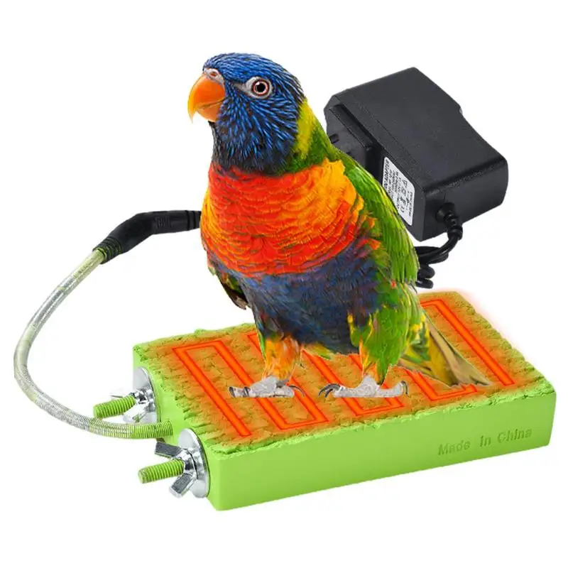 

Heated Bird Perch 5W Heated Bird Perches For Parrots Perch Stand Cage Accessories For Small And Medium-Sized Bird Exercise