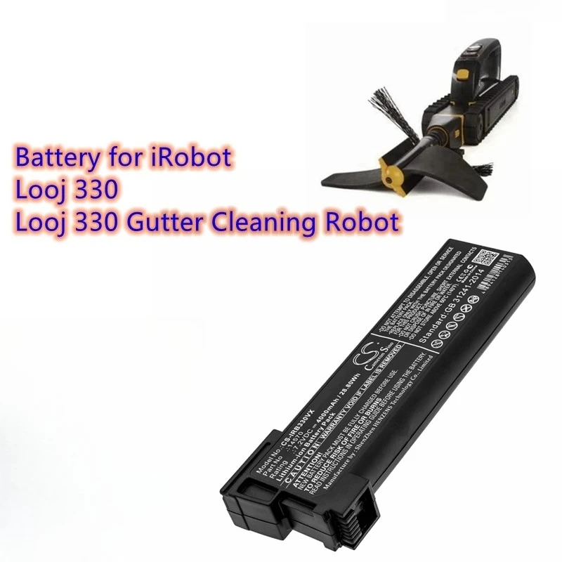 Фото Аккумулятор Cameron Sino для робота-очистителя водостоков 7.2В/4000мАч 14570 для IRobot Looj 330 №2