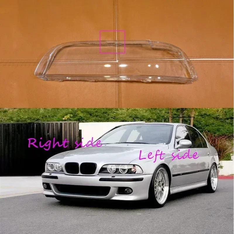 Фото Для BMW 5 серии E39 1995 96 97 98 99 00 01 02 2003 Сменная линза для фар автомобиля, крышка, стекло фары №1