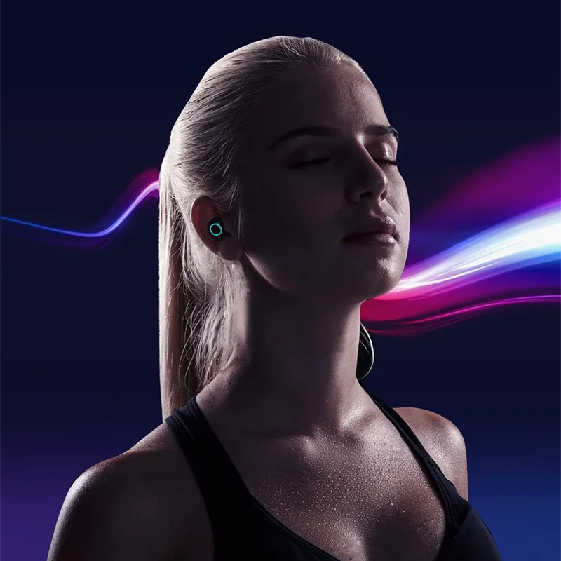 Фото TWS-стереонаушники с зарядным футляром и поддержкой Bluetooth 5,1, 3000 мА · ч №3