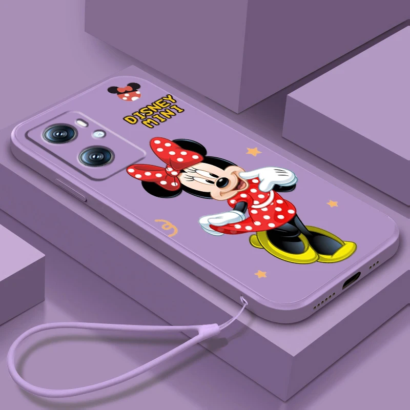 

Mickey Minnie Disney Love Art Phone Case For OPPO Find X5 X3 F21 Lite A96 A94 A93 A77 A76 A74 A72 A57 A53S A16 A9 5G Liquid Rope