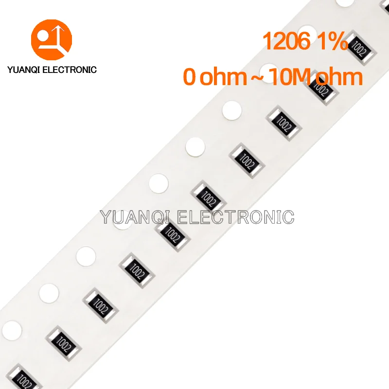 100 шт. 1% SMD резистор 0R ~ 10M 1/4W 0 1206 0,1 10 47 0,22 100 220 Ом 1K 470 K 2,2 K 10K 47K 4,7 K 10R 100R 120R 200R 510R 1 м