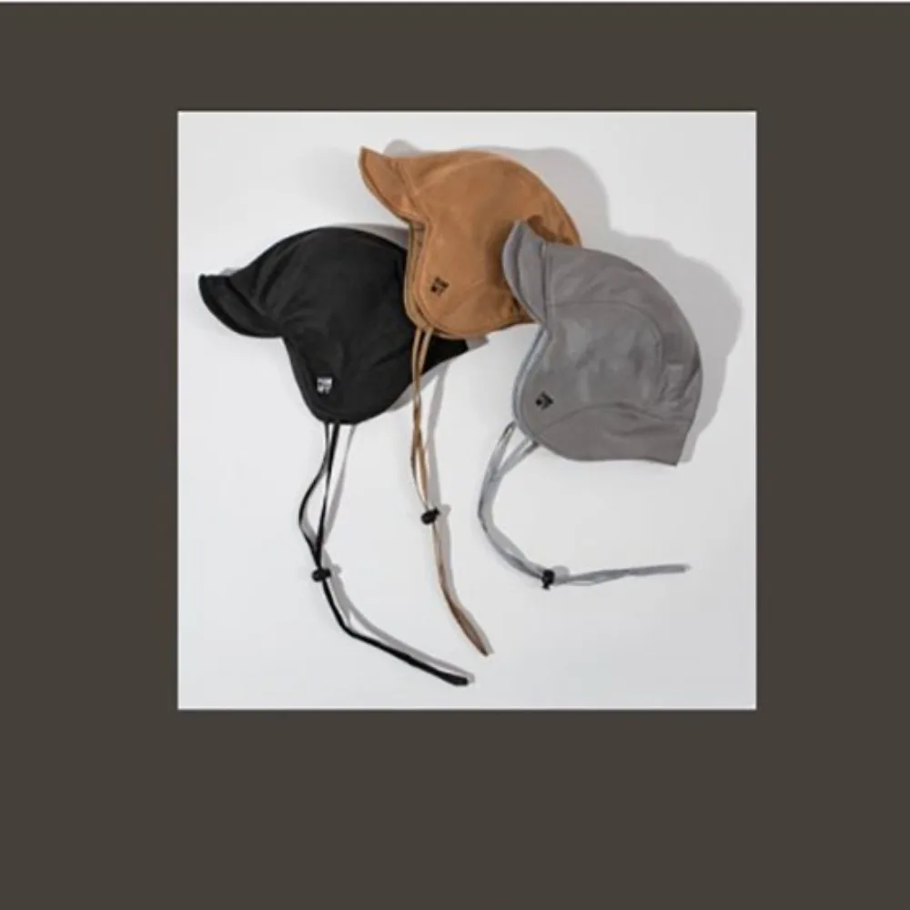 

Suede Lei Feng Hat Practical Soft Keep Warm and Prevent Cold Korean Version of Lei Feng Hat Breathable Suede Flying Hat