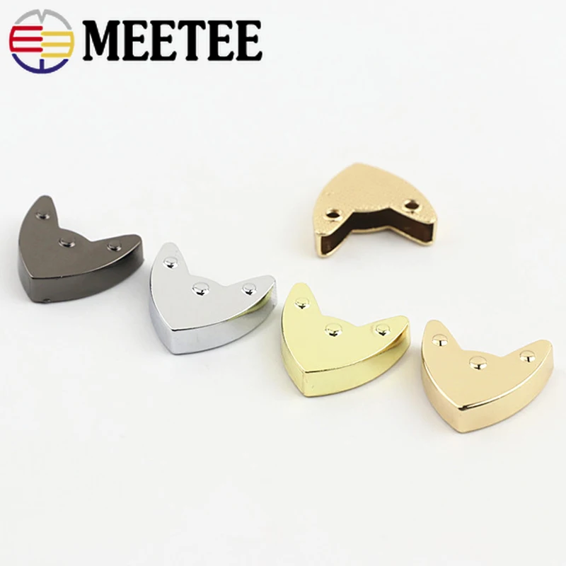 

Meetee 10/20Pcs ID20mm Metal Tail Clip Stopper Screws Buckles Zipper End Hook Bag Edging Corner Shoe Buckle Cord Lock Accessory