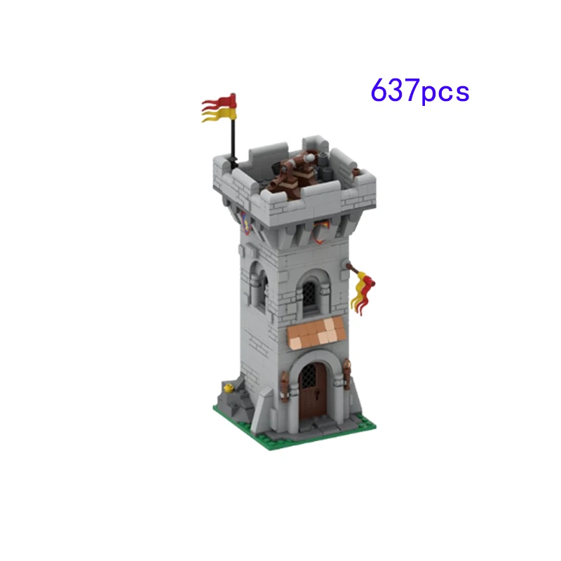 Детали для сборки маленького размера средневековый замок модель сцены волшебник