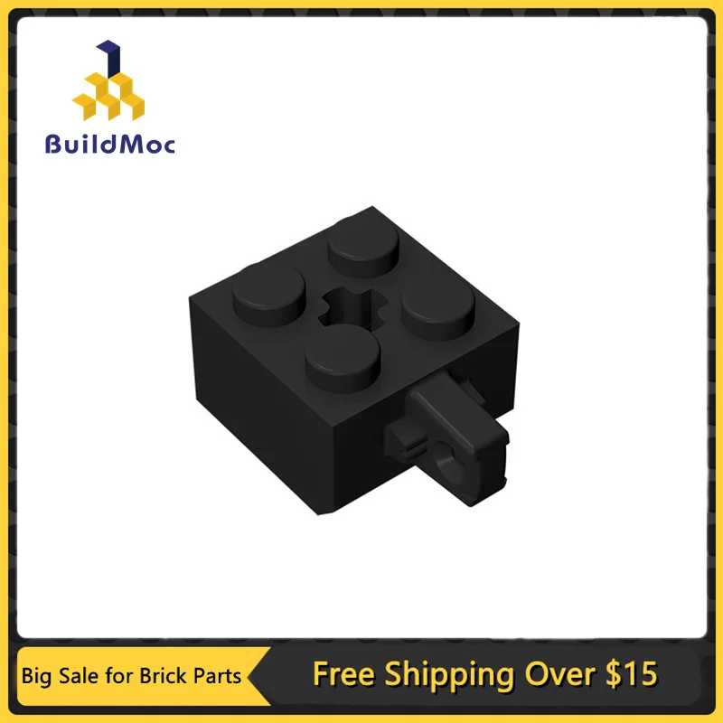 

10 шт., детали MOC 30389b, шарнирный кирпич, 2x2, блокировка с 1 пальцем, ВЕРТИКАЛЬ и отверстие оси, кирпичи «сделай сам», конструктор, игрушка из част...