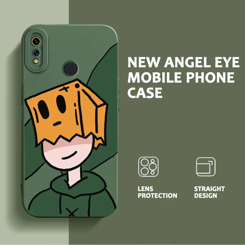 

Angel Eyes TPU Phone Case for Realme 3 3i 5 5i 5S 6S 6 Pro X Lite Realme Q Narzo Hoodie boy Protection Back Cover
