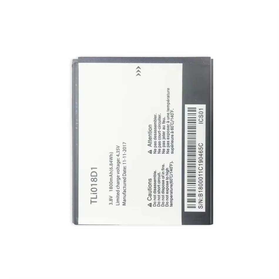 Аккумулятор для телефона TLI018D1 1800 мАч Alcatel One Touch Pop D5 Dual 5038x OT5038X 3 5015D OT 5016