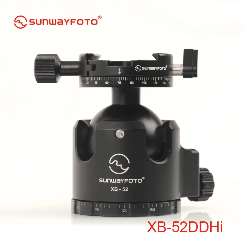 

SUNWAYFOTO XB-52DDHI Low-Profile Tripod Head for DSLR Camera Tripode Ballhead Professional Monopod Panoramic Tripod Ball Head