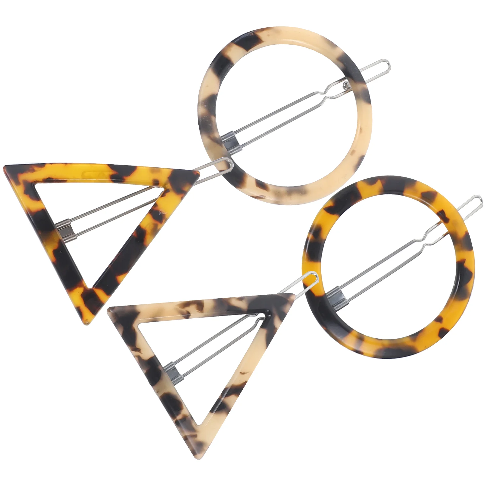 4 шт. треугольная заколка для волос леопардовые заколки моделирующая