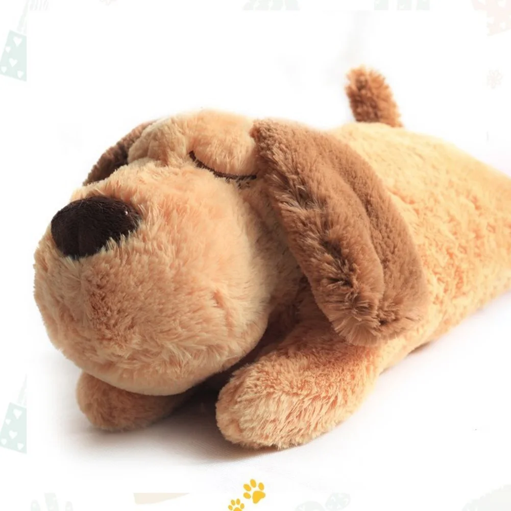 

Cute Heartbeat Puppy Behavioral Training Toy Plush Pet Aid Doll Durable Snuggle Anxiety Relief Sleep Dolls Pet Intimacy Buliding