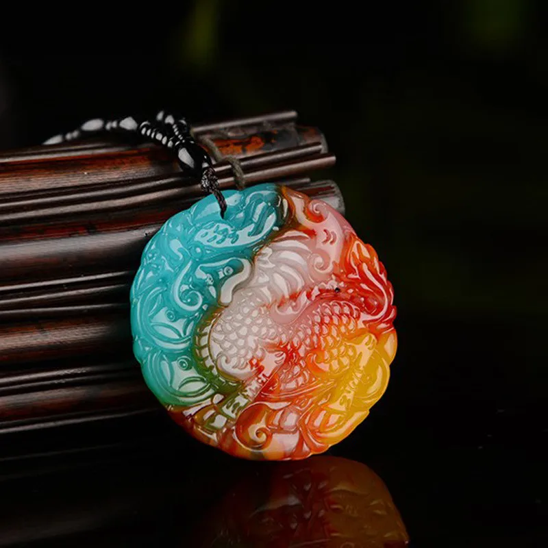 

Xinjiang Gobi Golden Jade Colorful Jade Floating Kirin Pendant for Men and Women Lucky Transfer Pendant Color Random Hair