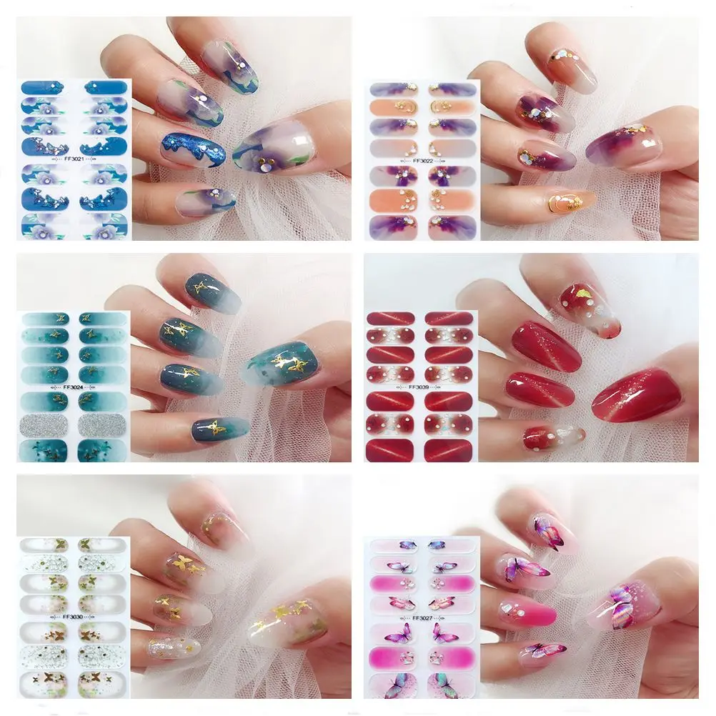

3D Self-Adhesive Full Size Full Cover Nail Art Wraps Butterfly Nails Sticker Nail Decals