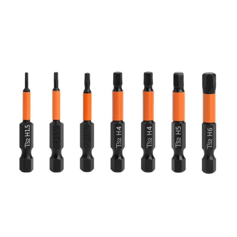 

7Pcs Bit Set 50mm Allen Wrench Drill Bit Screwdriver 85AC