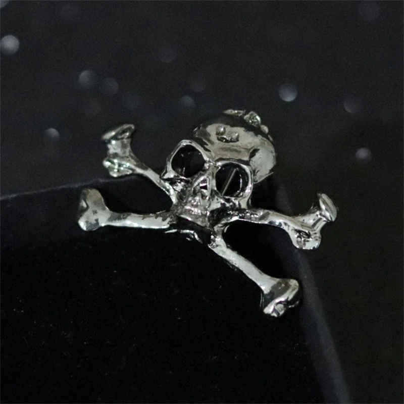 Булавка с черепом и скрещенными костями для курток шляпа сумка броши в стиле панк