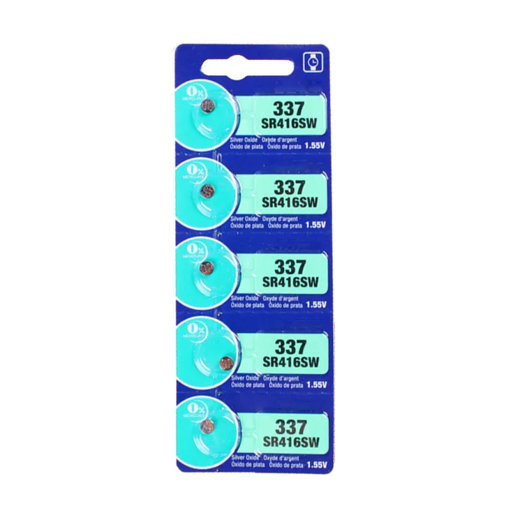 100 шт./лот SR416SW 337 батареи оксид серебра для часов гарнитуры