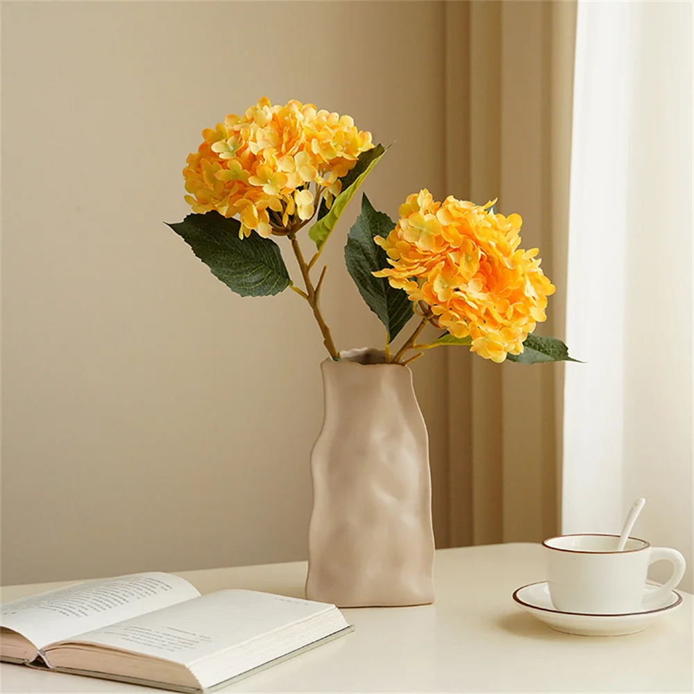 

Artificial Flowers Cheap Silk Hydrangea Bride Bouquet Home Accessories for Vase Plants Arrangement Wedding New Year Decoration