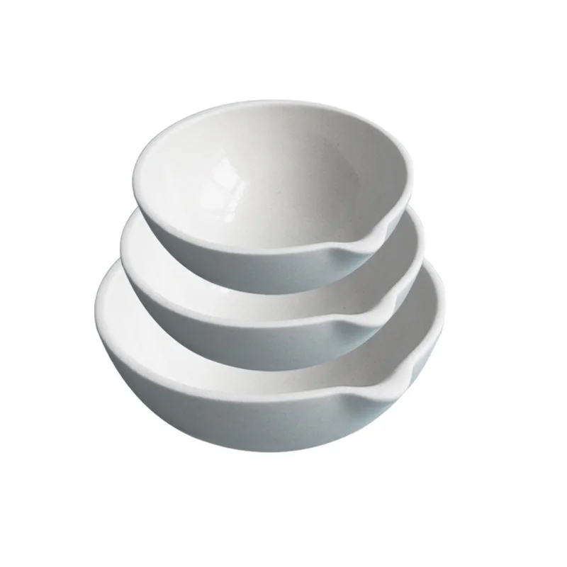 

All sizes avaliable Lab 35ml to 2000ml 1pcs/2pcs/3pcs/5pcs Ceramic Evaporating Dish With Spout For Laboratory experiment