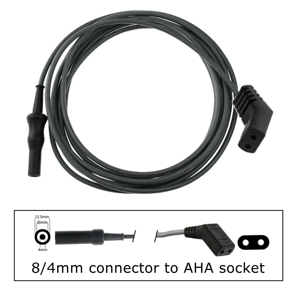 

ESU-007B многоразовый монопольный кабель с щипцами 8/4 мм, соединитель для разъема AHA, монополярный лапароскопический монопольный кабель, хирургический соединитель