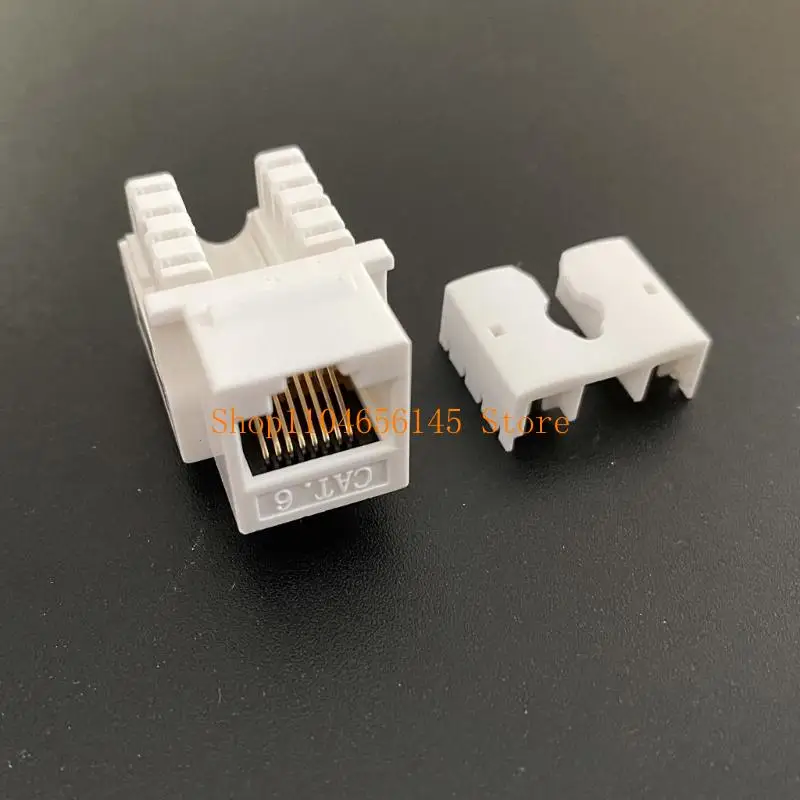 Фото 652F Cat6 RJ45 Разъем Keystone Разъем модуля Сетевой переходник Ethernet №1