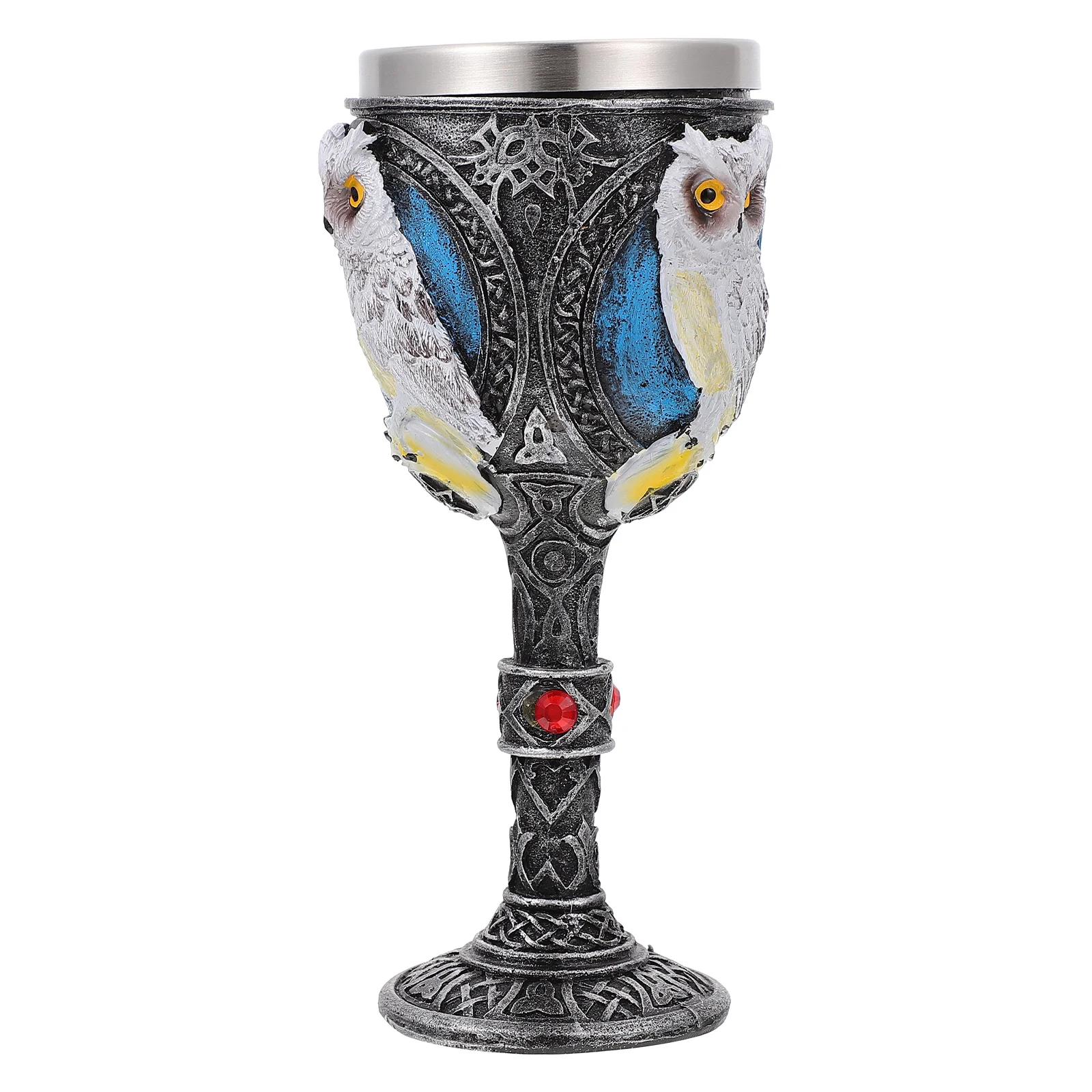 

1pc Decorative Cup Goblet Vintage Owl Designed Cup