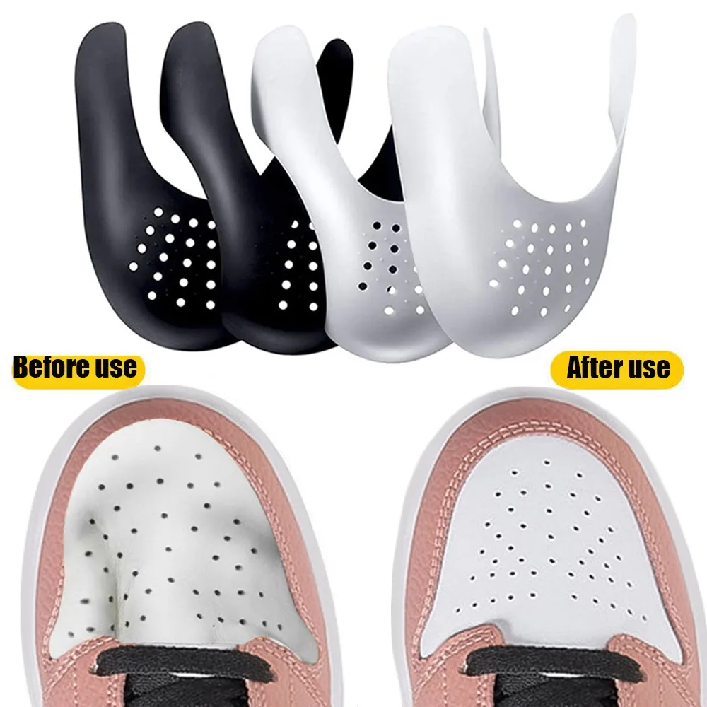 2Pairs Sneakers Anti Crease Protector Toe Caps Anti Wrinkles Shoe Support Stretcher Extender Shoes Crease Protectors Wholesale