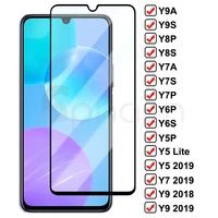 9d tempered glass for huawei y5 lite y7 y9 prime 2018 2019 screen protector y5p y7a y7p y7s y8p y8s y9a y9s y6p y6s glass film
