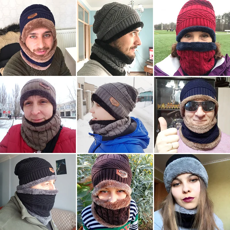 Winter Hats For Men Skullies Beanie Hat Winter Cap Men Women Wool Scarf Caps Balaclava Mask Bonnet Knitted Hat Gorras 2 Winter Hats For Men Skullies Beanie Hat Winter Cap Men Women Wool Scarf Caps Balaclava Mask Bonnet Knitted Hat Gorras 2
