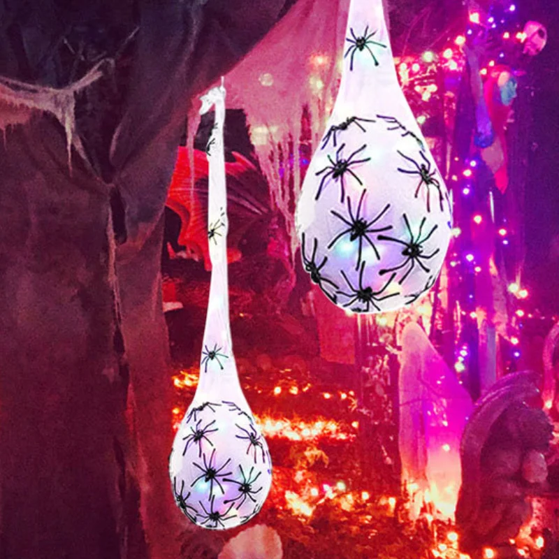 Светящееся украшение для яйца в виде паука подвесное на Хэллоуин