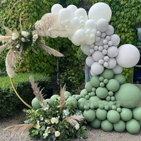 147pcs vintage ties green balloons set happy birthday balon graduation ceremony opening anniversary wedding party balloon